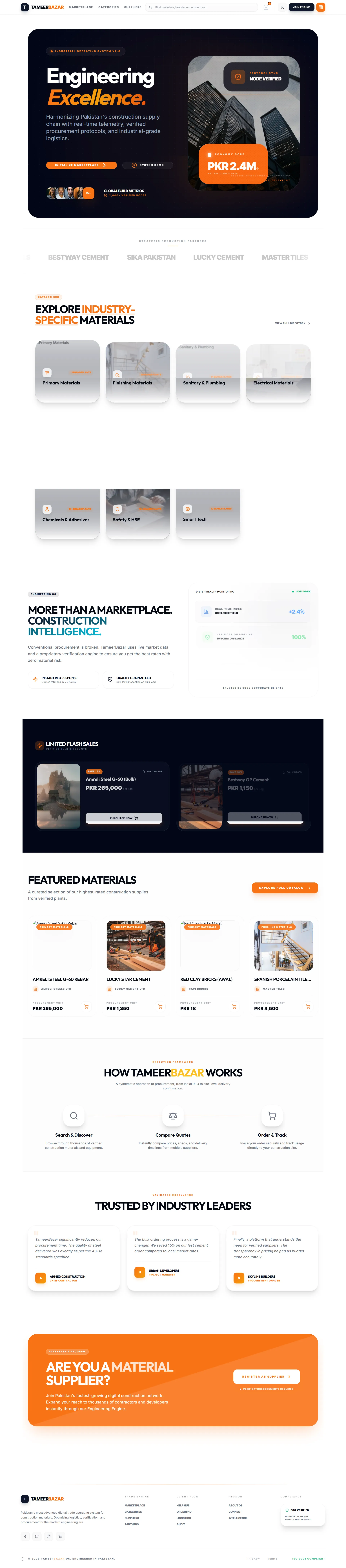 TameerBazaar Construction B2B Marketplace
